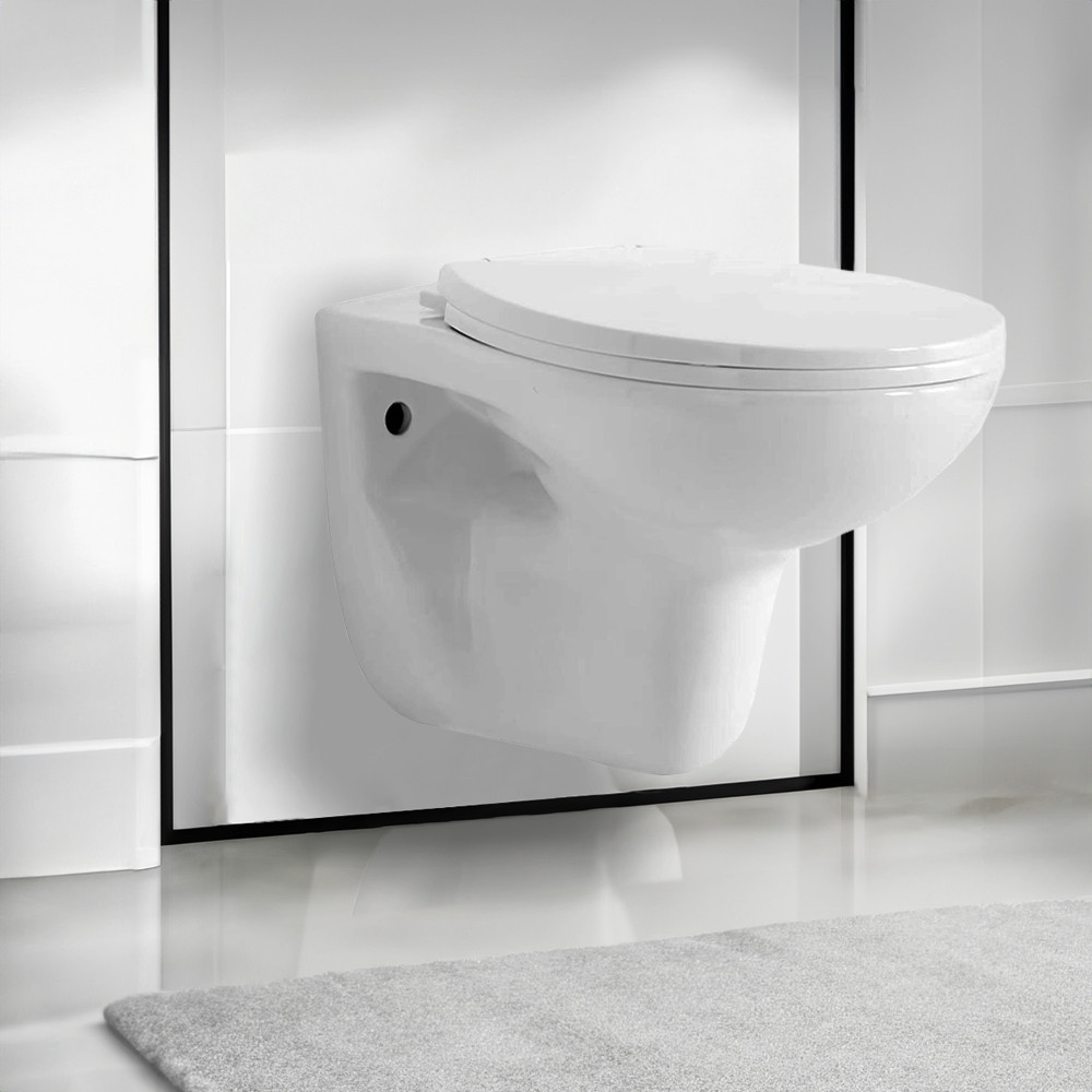 Leziter Toaletă Roya montată pe perete cu scaun Mobalis Homvera