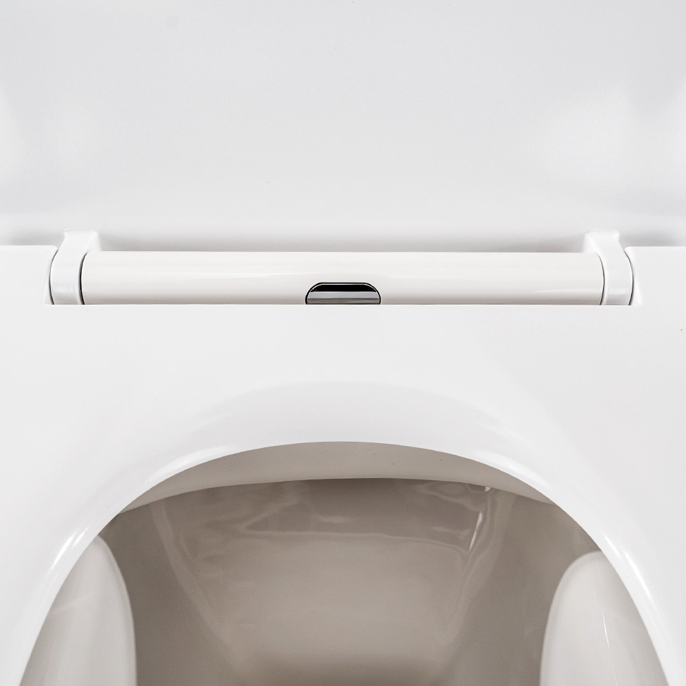 Leziter Toaletă Tina, montată pe perete, fără ramă, cu capac cu închidere silențioasă Mobalis Homvera