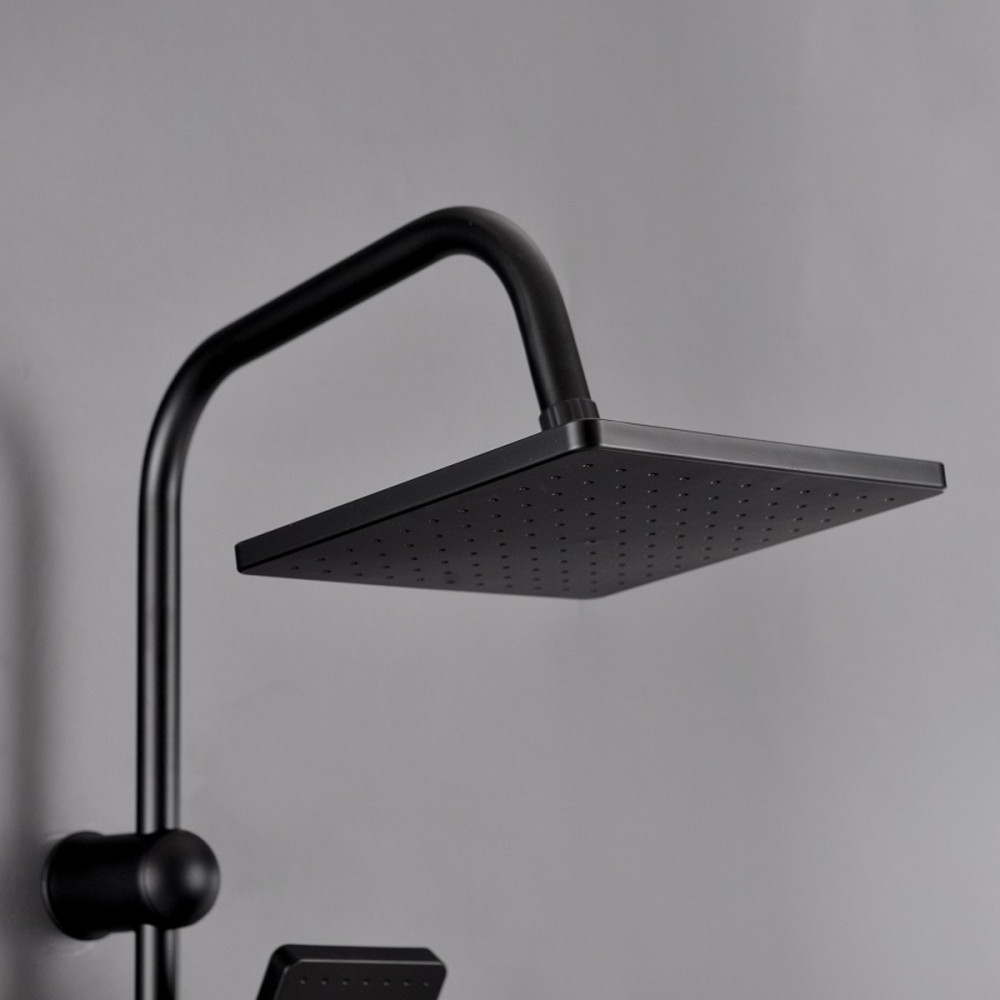 Leziter Set de duș Altar Black fără baterie Mobalis Homvera