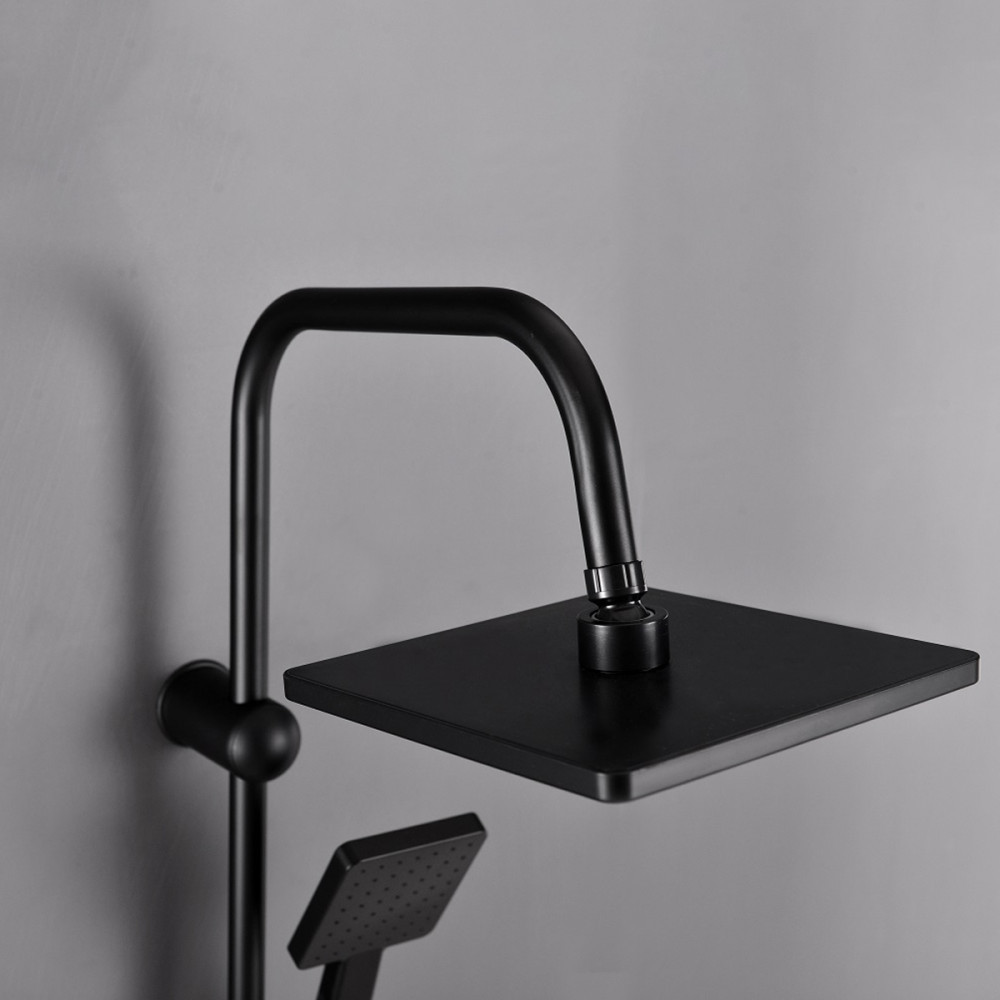 Leziter Set de duș Altar Black fără baterie Mobalis Homvera