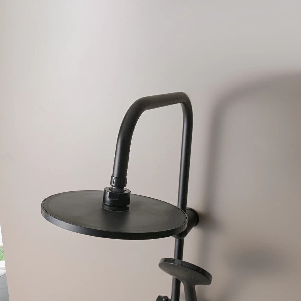 Leziter Set de duș Corina Black fără baterie Mobalis Homvera