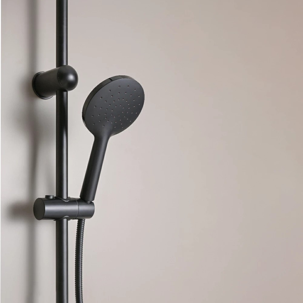 Leziter Set de duș Corina Black fără baterie Mobalis Homvera