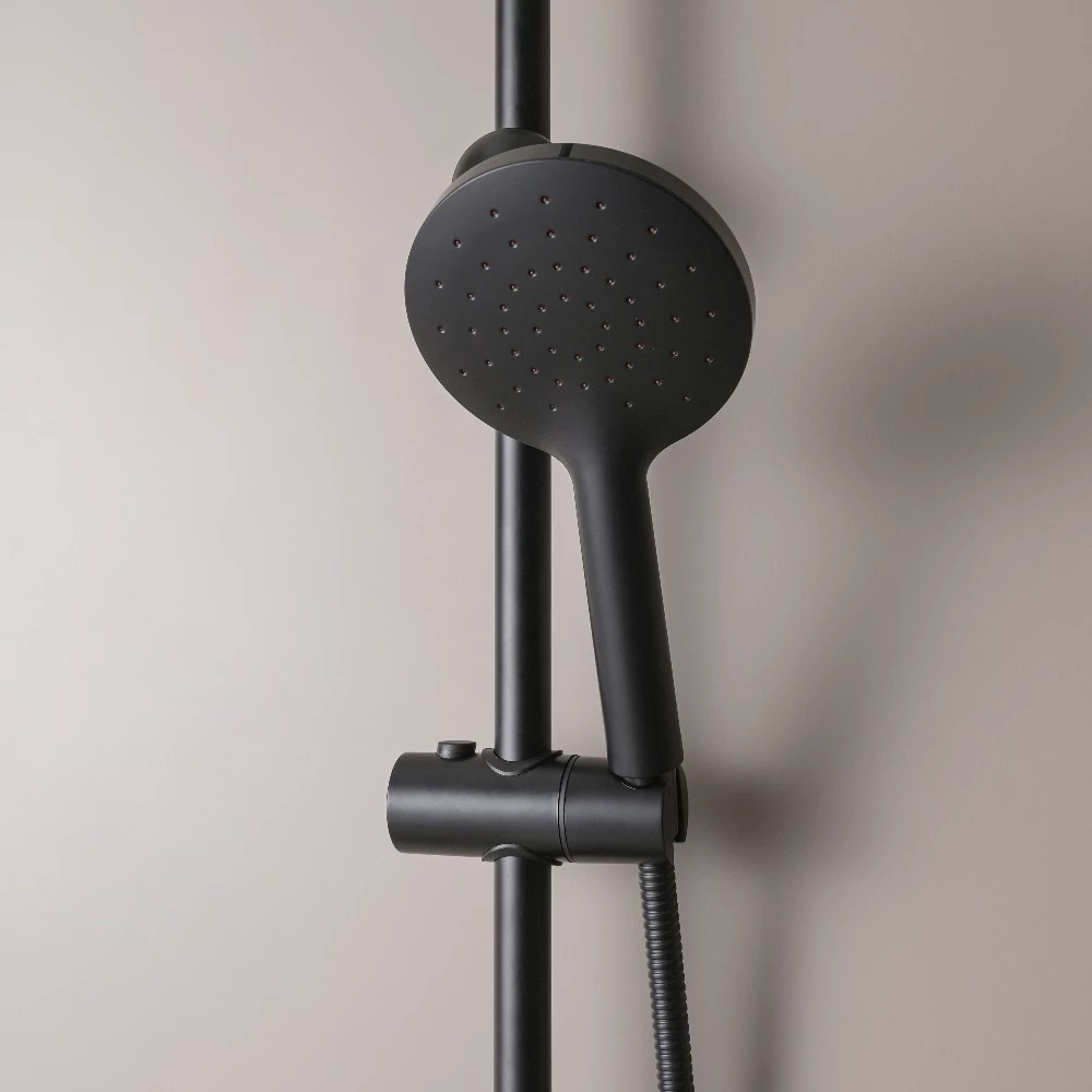 Leziter Set de duș Corina Black fără baterie Mobalis Homvera