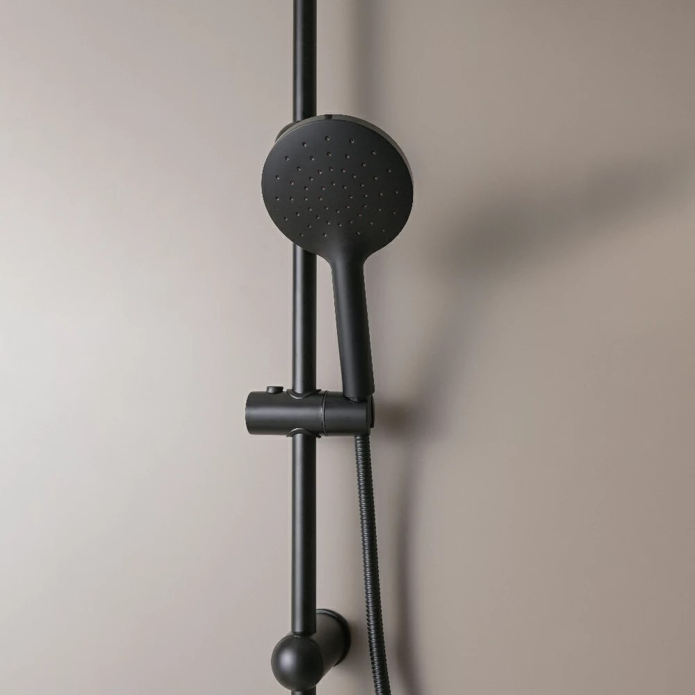 Leziter Set de duș Corina Black fără baterie Mobalis Homvera