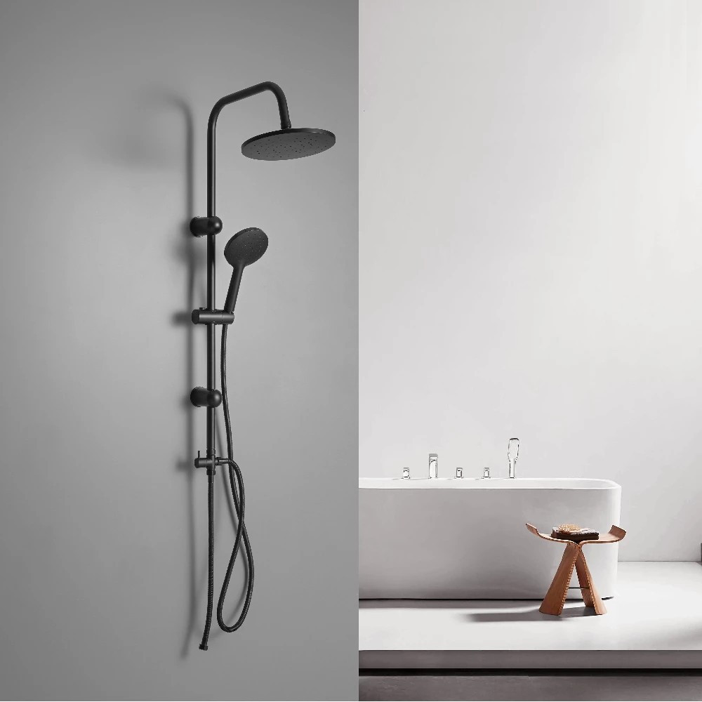 Leziter Set de duș Corina Black fără baterie Mobalis Homvera