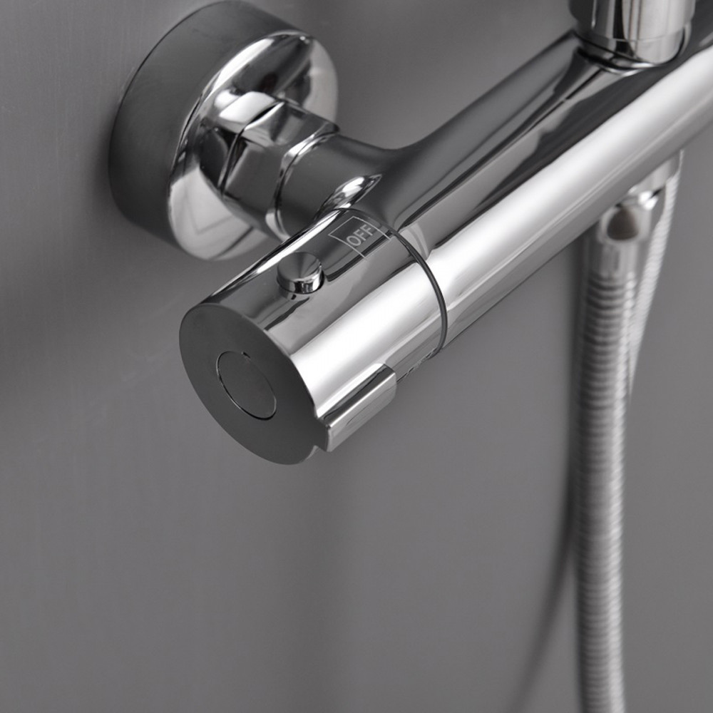 Leziter Set de duș Fury cu baterie termostatică Mobalis Homvera