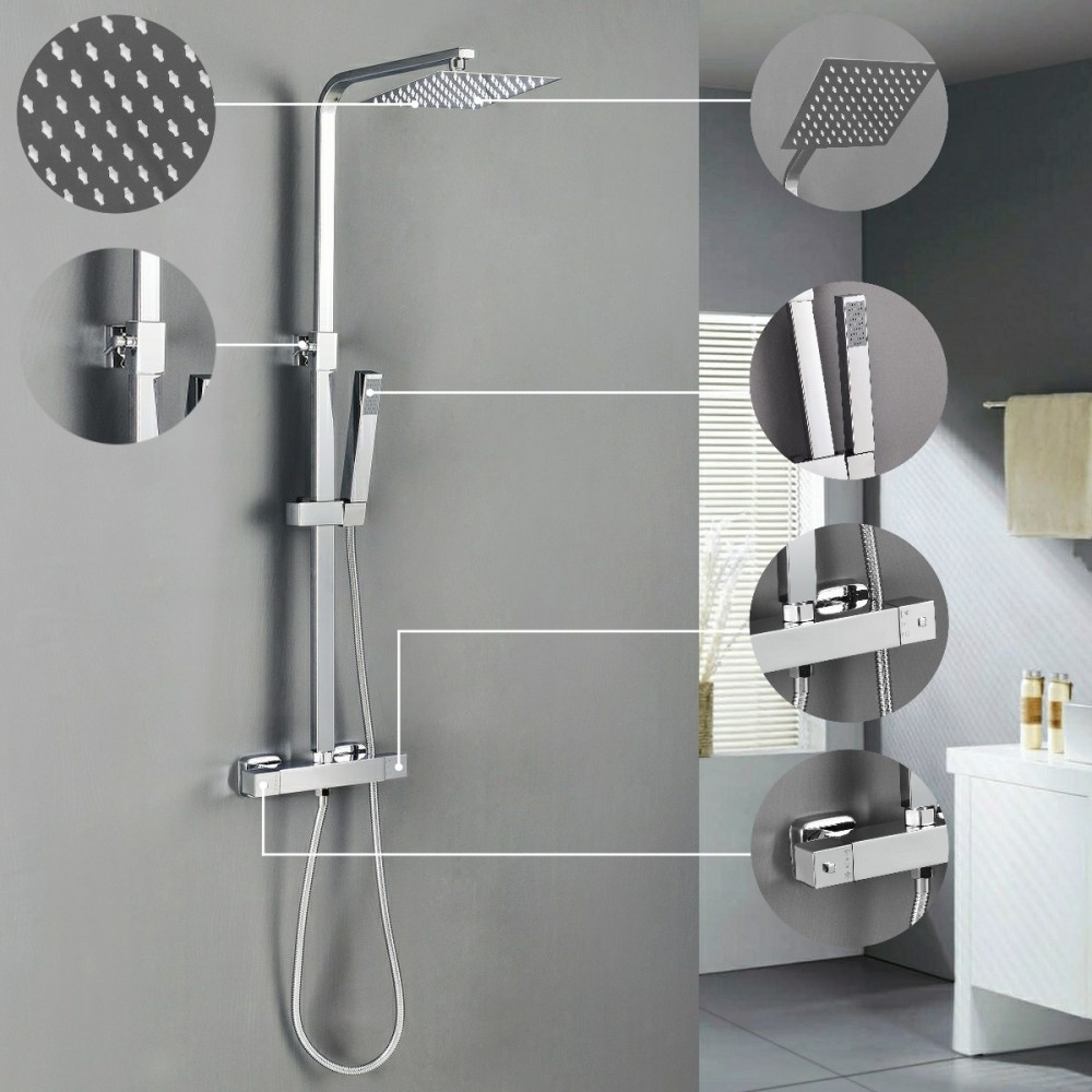 Leziter Set de duș Tullino cu baterie termostatică Mobalis Homvera