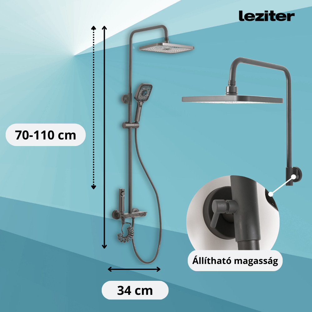 Leziter Set de duș multifuncțional Eliz Mobalis Homvera