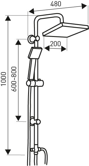 Logé Set de duș DENIS50 Mobalis Homvera