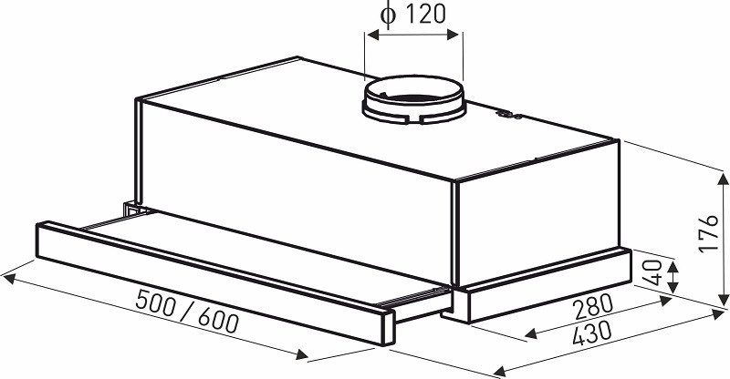 Focus Hotă de bucătărie Treviso Mobalis Homvera
