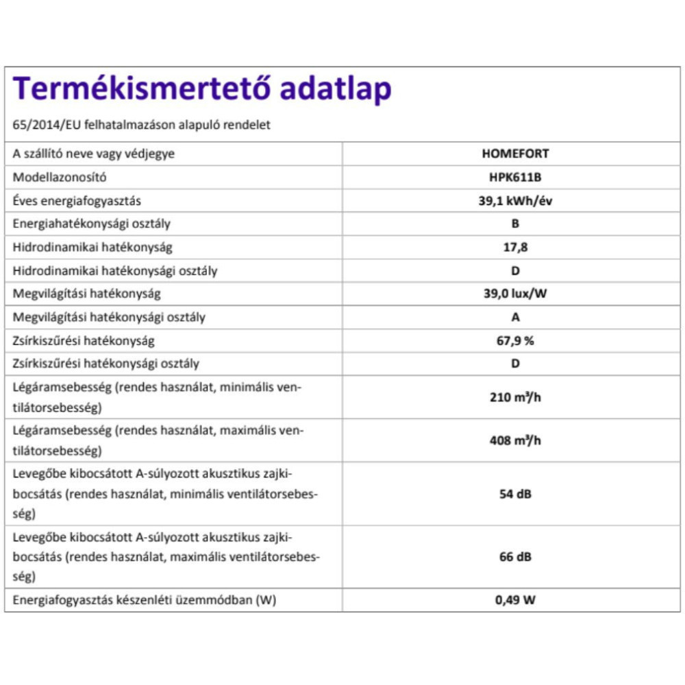 Homefort Hotă HOMEFORT HPK611B Mobalis Homvera