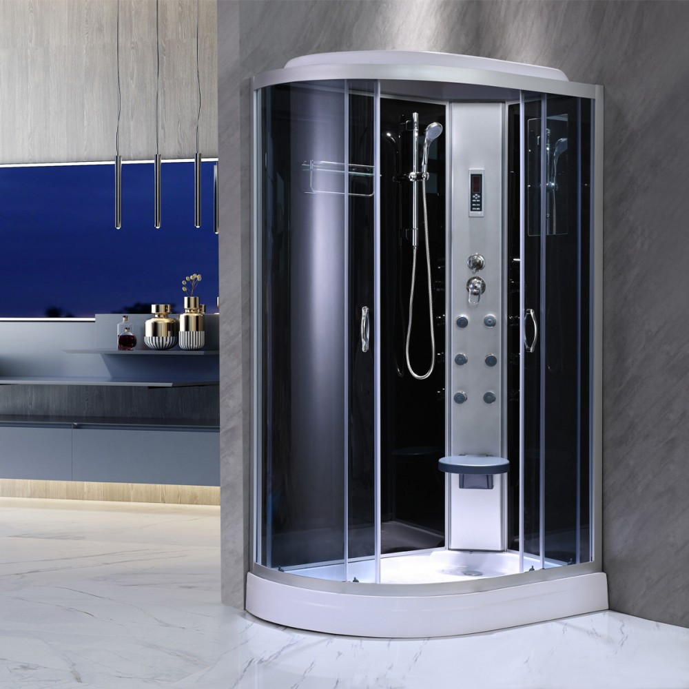 Leziter Cabină de duș cu hidromasaj Aria cu instalare pe partea dreaptă Mobalis Homvera