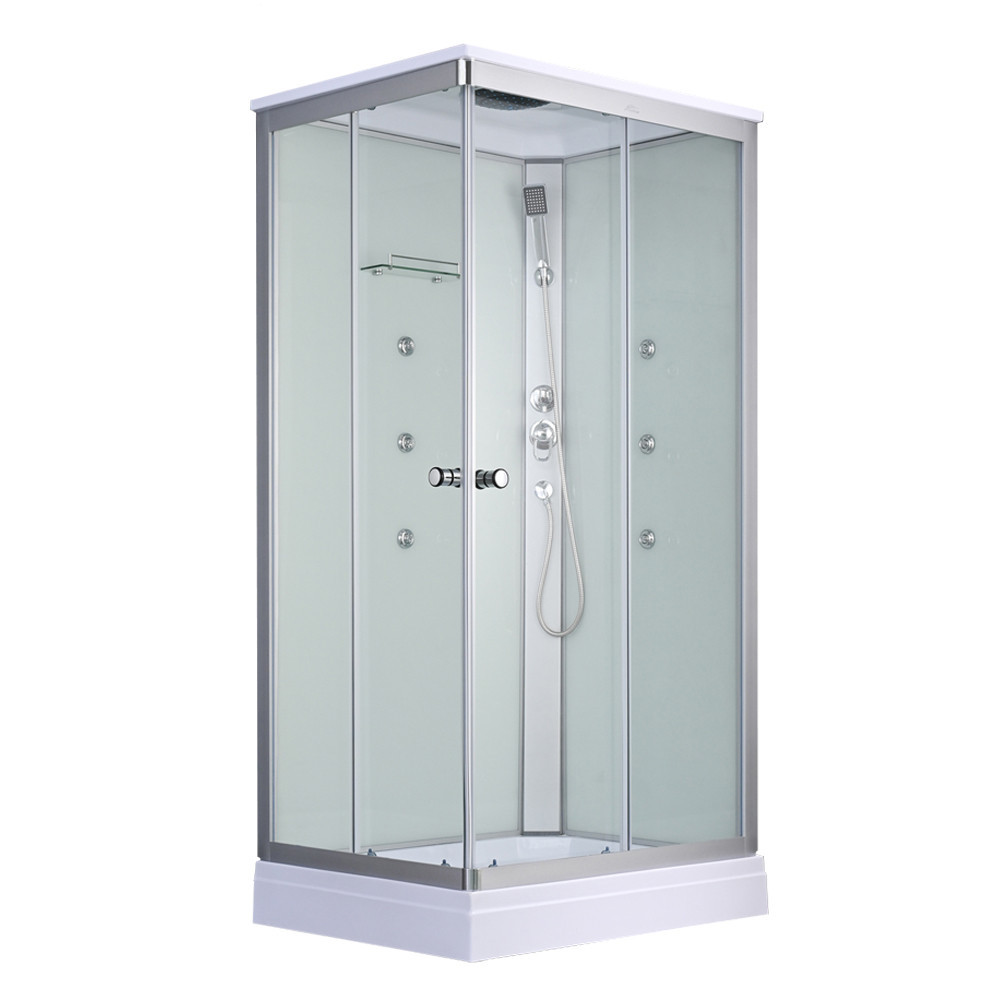 Leziter Cabină de duș cu hidromasaj pătrată Valerie 80x120 cm Mobalis Homvera