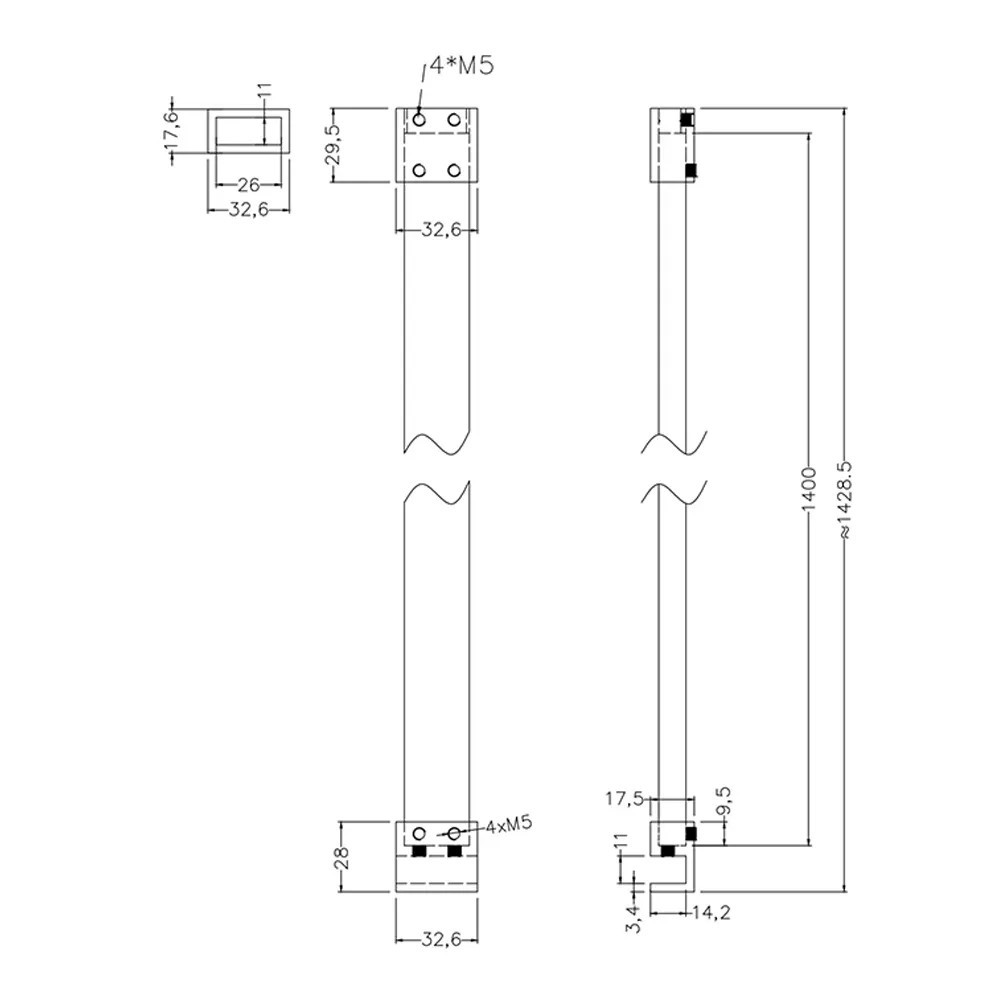 Leziter Distanțier de perete pentru duș Mobalis Homvera