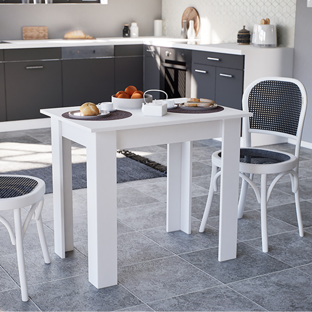 Leziter Masă de dining Yorki Standard 86x60 cm albă Mobalis Homvera