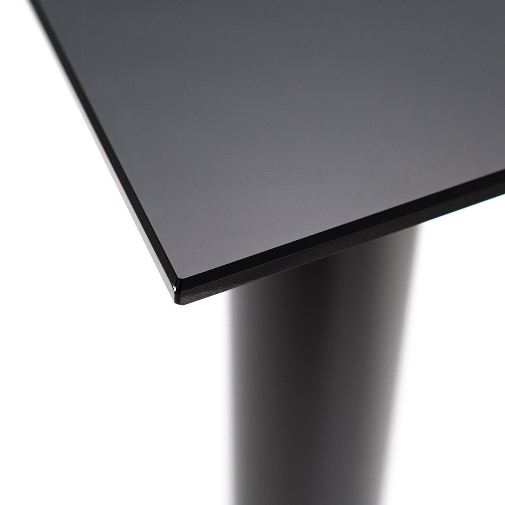 Leziter Masă de dining pătrată Riona, din sticlă, 140 cm Mobalis Homvera