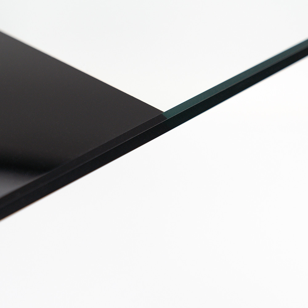 Leziter Masă de dining pătrată Riona din sticlă, 120 cm Mobalis Homvera