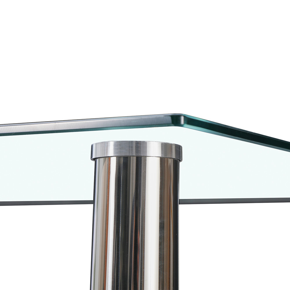 Leziter Masă de dining pătrată din sticlă Berna 120 cm Mobalis Homvera