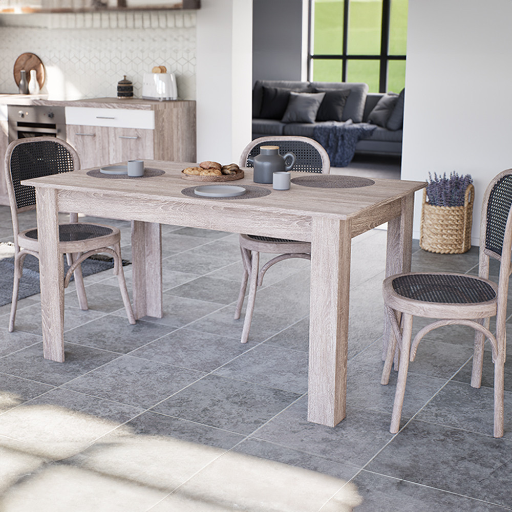 Leziter Masa de sufragerie Yorki Standard 140x80 cm stejar yorki Mobalis Homvera