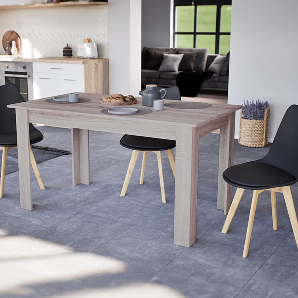 Leziter Masa de sufragerie Yorki Standard 140x80 cm stejar yorki Mobalis Homvera