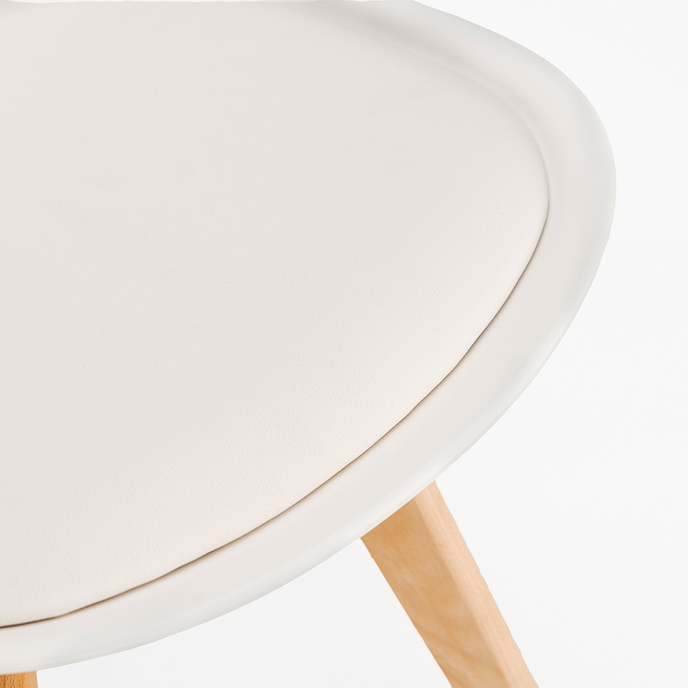 Leziter Scaun de masă Silla alb Mobalis Homvera