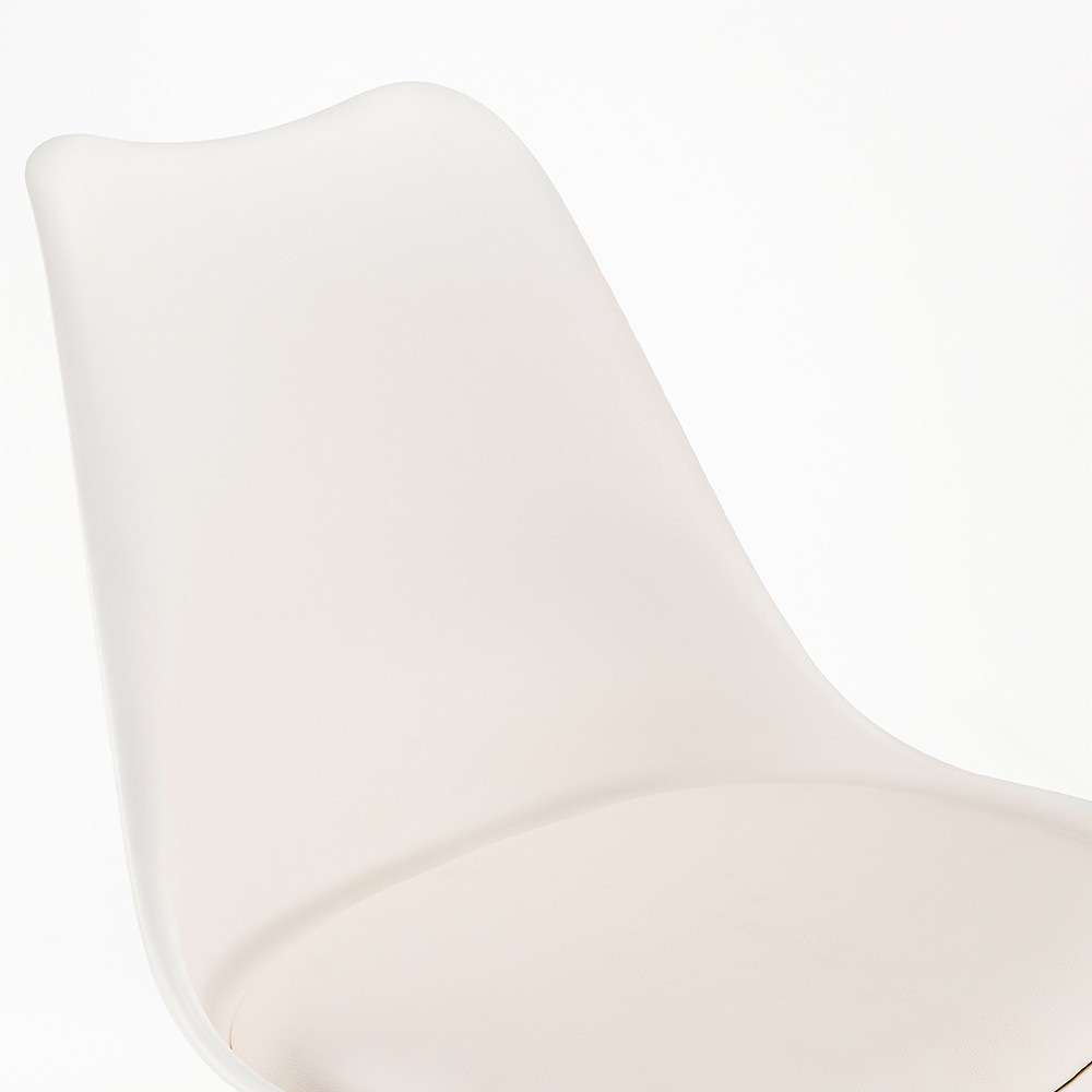 Leziter Scaun de masă Silla alb Mobalis Homvera