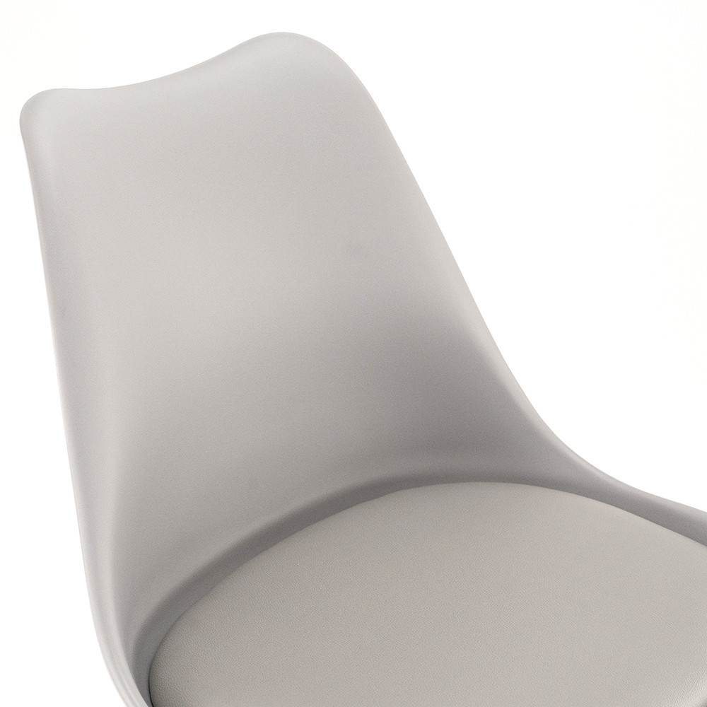 Leziter Scaun de sufragerie Silla 4 buc în gri Mobalis Homvera