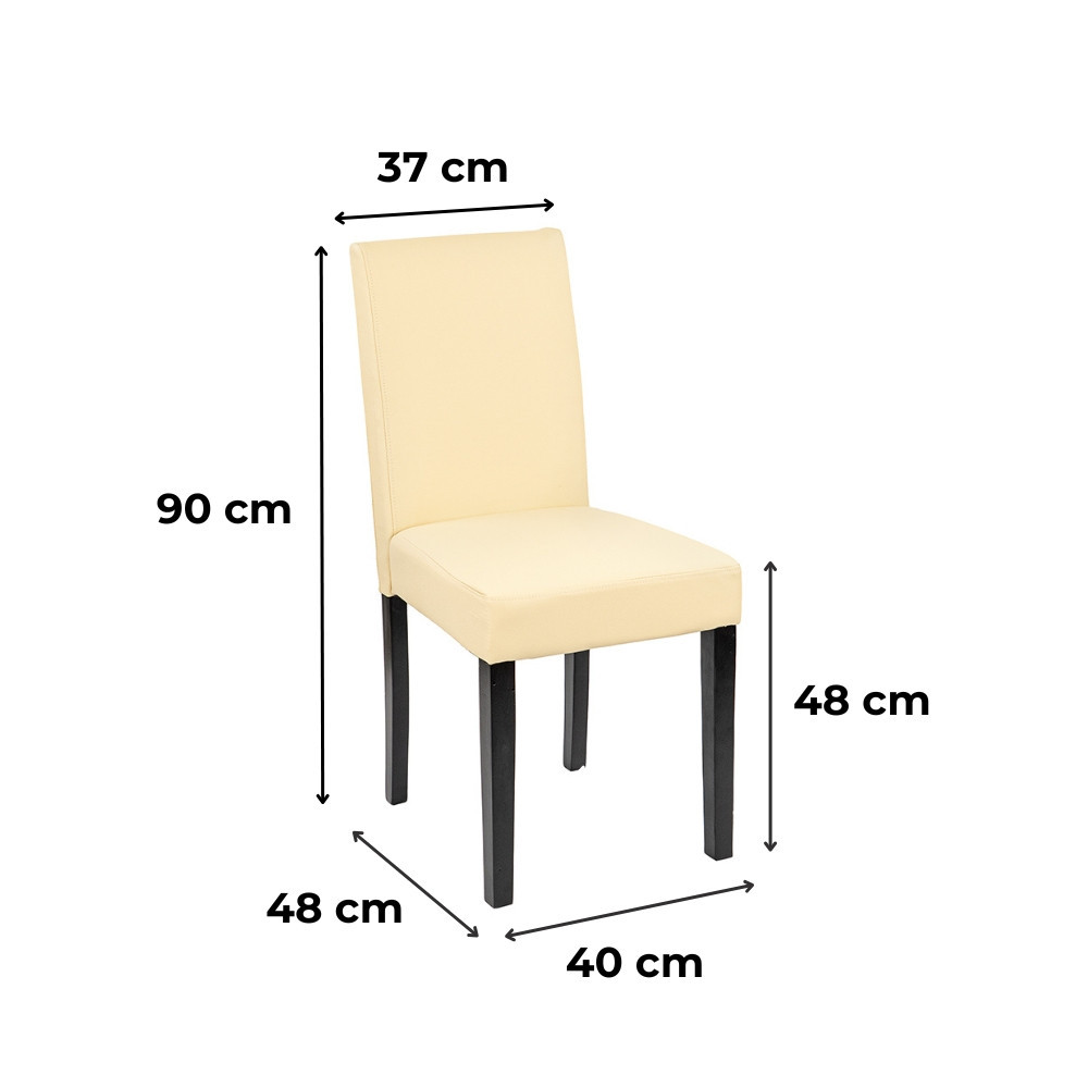 Leziter Scaun de sufragerie din piele Kelly, bej Mobalis Homvera