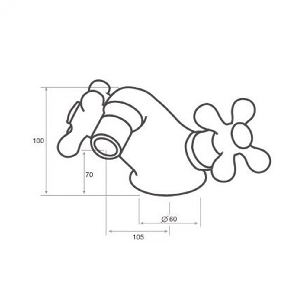 Logé Baterie bideu antică Luxor 9 Mobalis Homvera