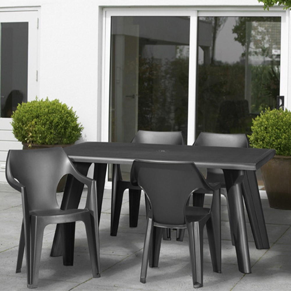 Curver Scaun de grădină Dante din plastic cu spătar jos Mobalis Homvera