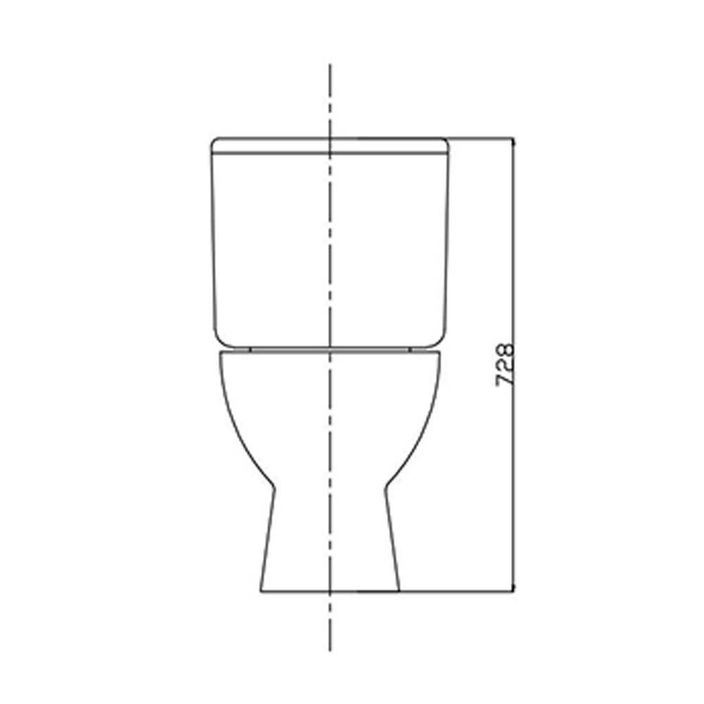 Leziter Toaletă monobloc Cleano cu evacuare spate și scaun Mobalis Homvera
