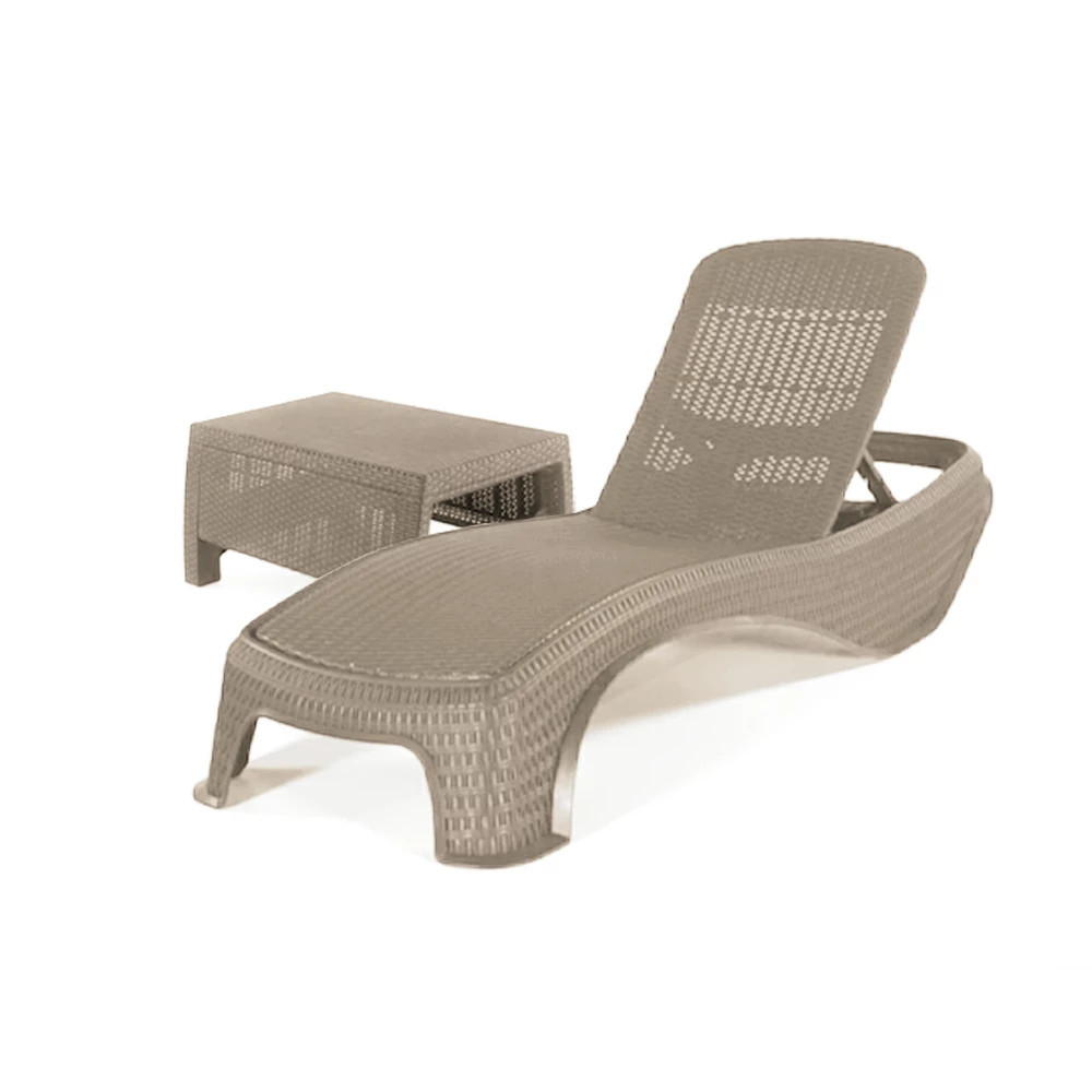 Curver Set șezlonguri de grădină Atlantic cu masă Corfu Mobalis Homvera