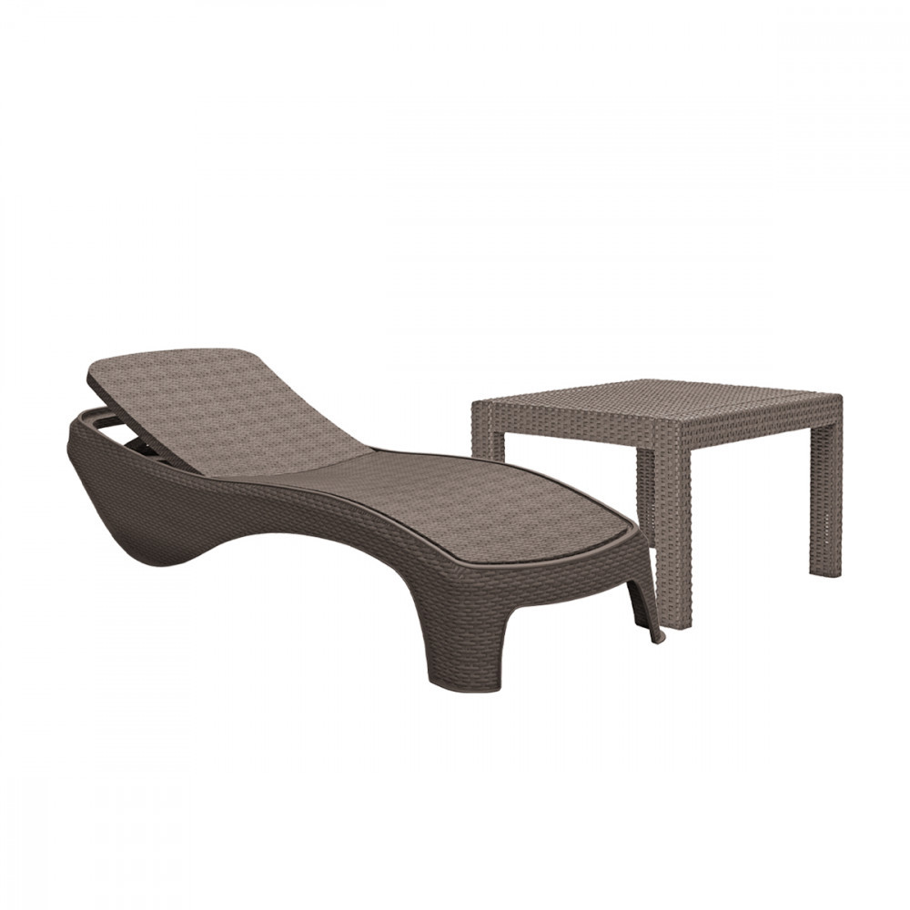 Curver Set șezlonguri de grădină Atlantic cu masă Rosario Mobalis Homvera