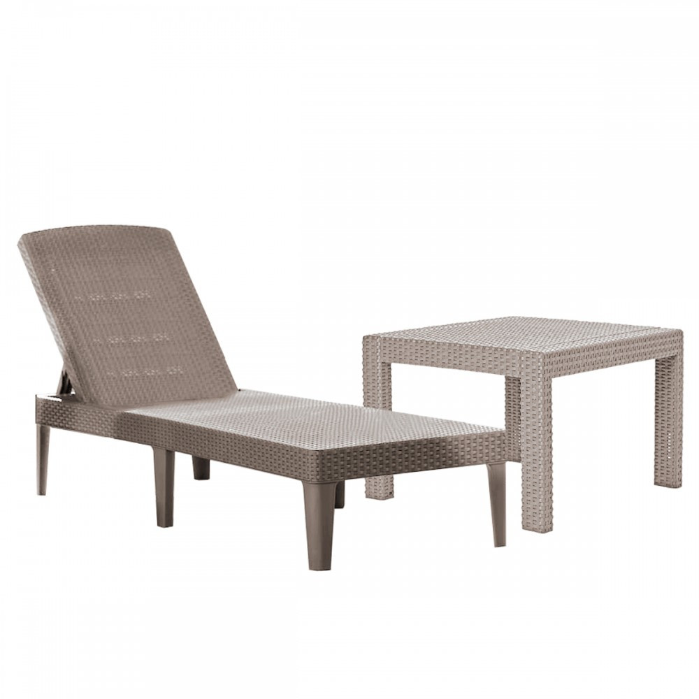 Curver Set șezlonguri de grădină Jaipur cu masă Rosario Mobalis Homvera