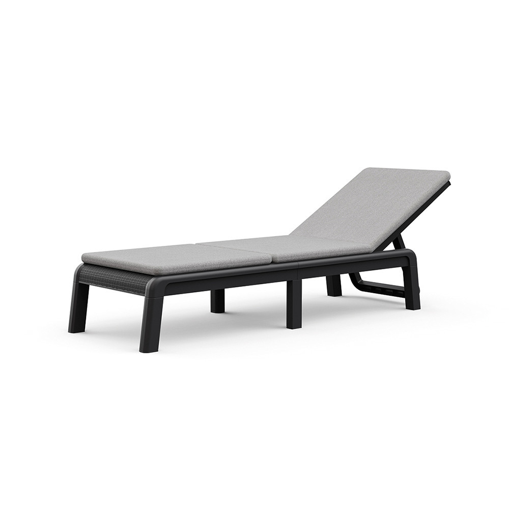 Curver Șezlong Mallorca din plastic cu pernă Mobalis Homvera