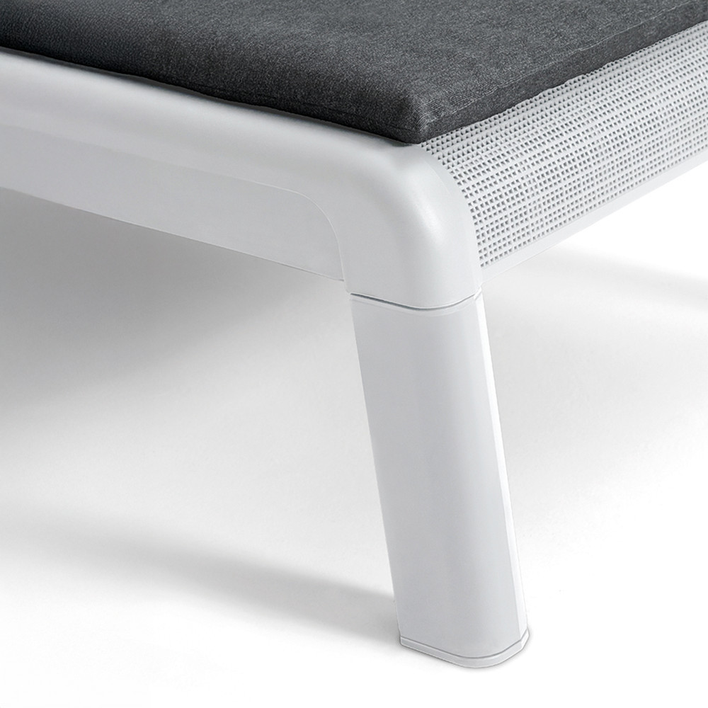 Curver Șezlong Mallorca din plastic cu pernă Mobalis Homvera