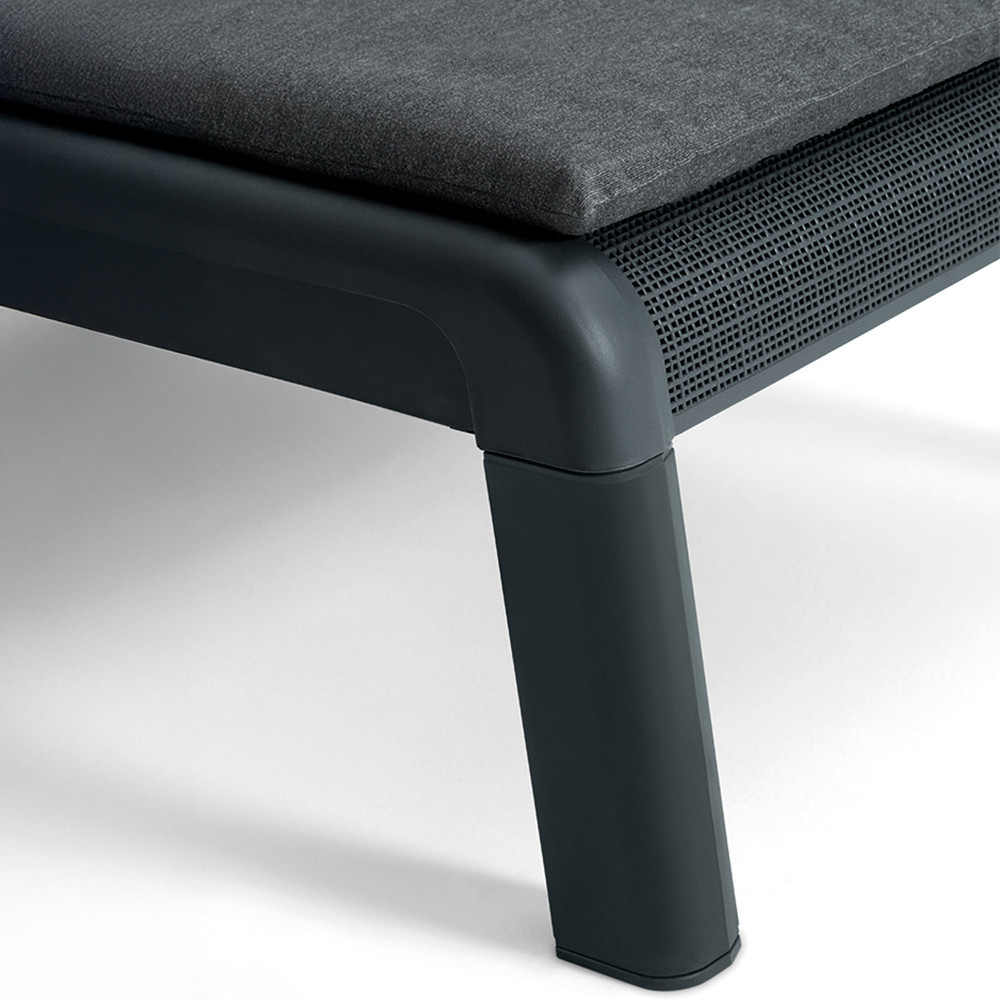 Curver Șezlong Mallorca din plastic cu pernă Mobalis Homvera