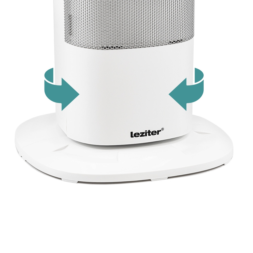 Leziter Ventilator coloană cu încălzire electrică Alizee 1000W / 2000W Mobalis Homvera