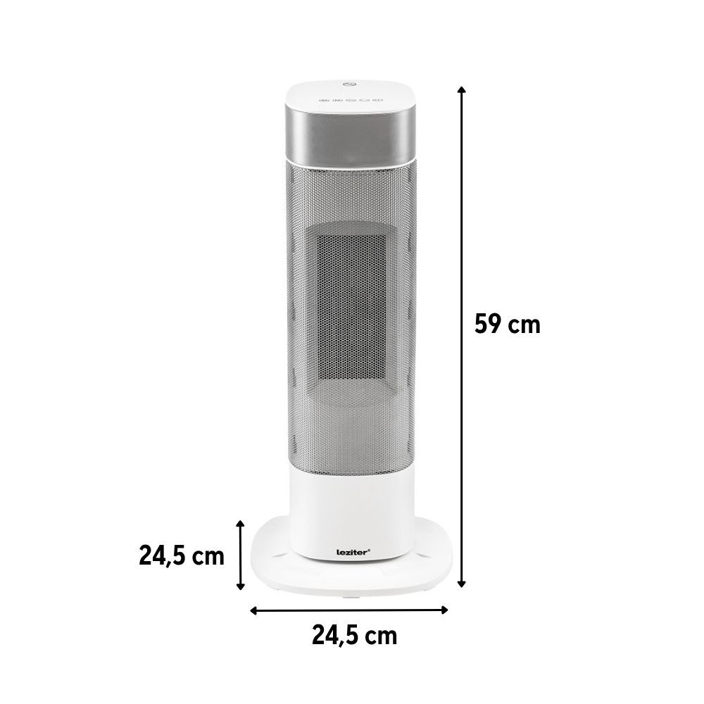 Leziter Ventilator coloană cu încălzire electrică Alizee 1000W / 2000W Mobalis Homvera