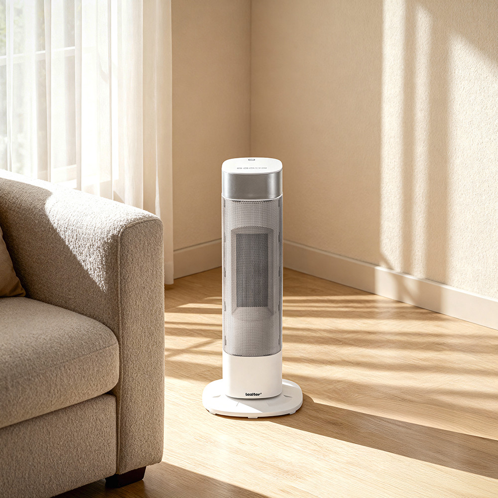 Leziter Ventilator coloană cu încălzire electrică Alizee 1000W / 2000W Mobalis Homvera