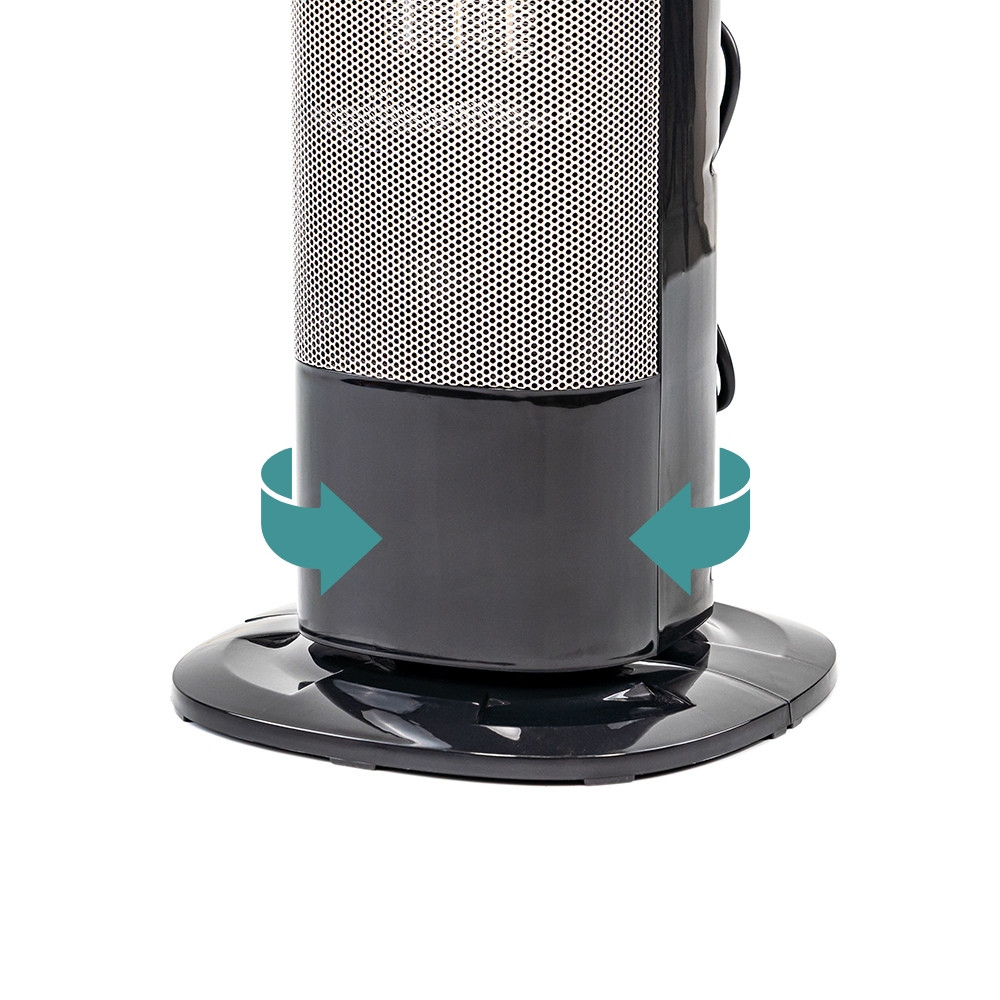 Leziter Ventilator coloană cu încălzire electrică Therma 1100W / 2000W Mobalis Homvera