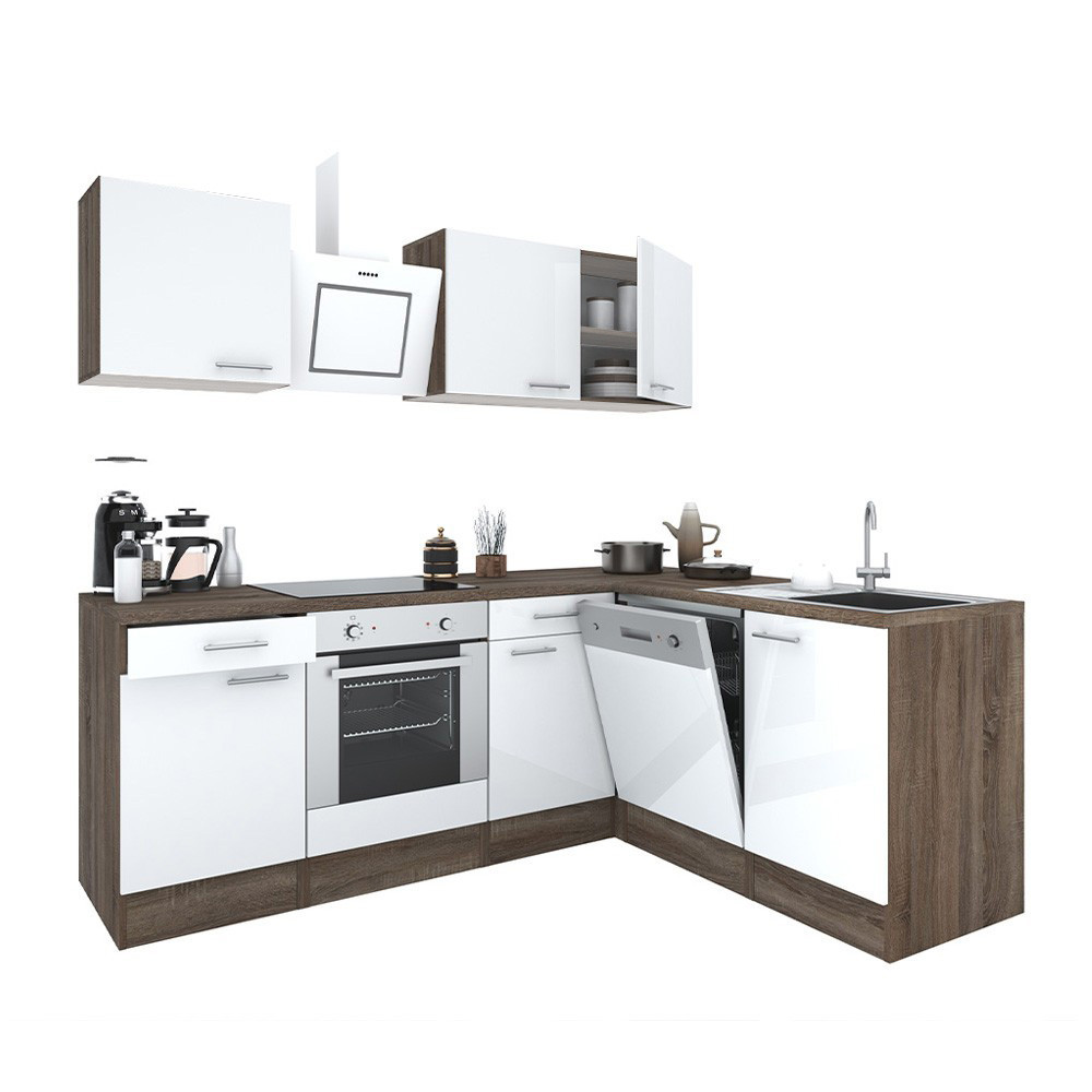 Leziter Dulap de bucătărie de colț Yorki 220 cu cuptor de jos Mobalis Homvera