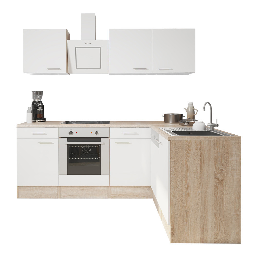 Leziter Dulap de bucătărie de colț Yorki 220 cu cuptor de jos Mobalis Homvera