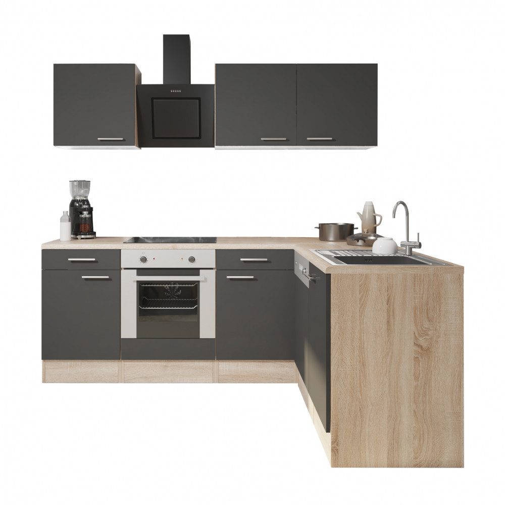 Leziter Dulap de bucătărie de colț Yorki 220 cu cuptor de jos Mobalis Homvera