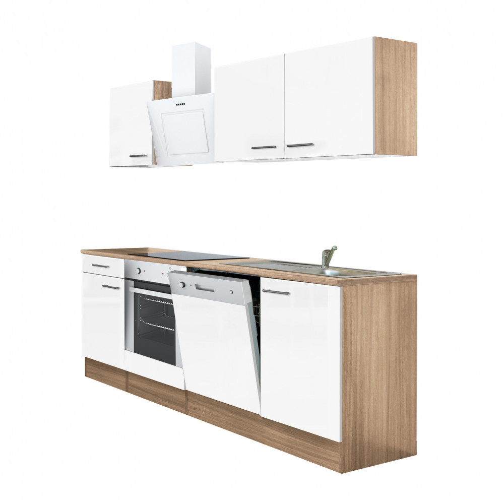 Leziter Mobilă de bucătărie Yorki 220 cu design de cuptor inferior Mobalis Homvera