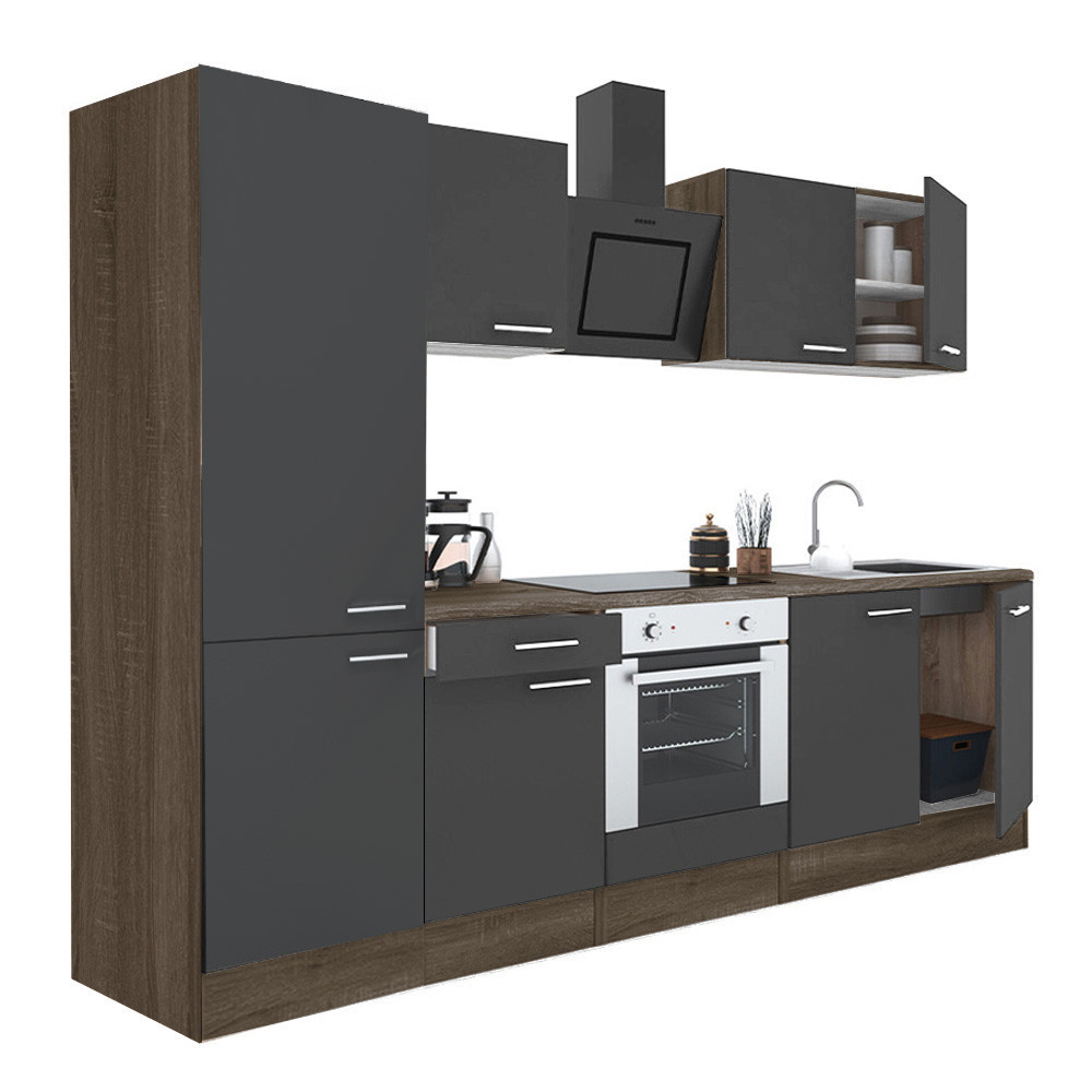 Leziter Mobilă de bucătărie Yorki 270 cu cuptor inferior și rafturi Mobalis Homvera