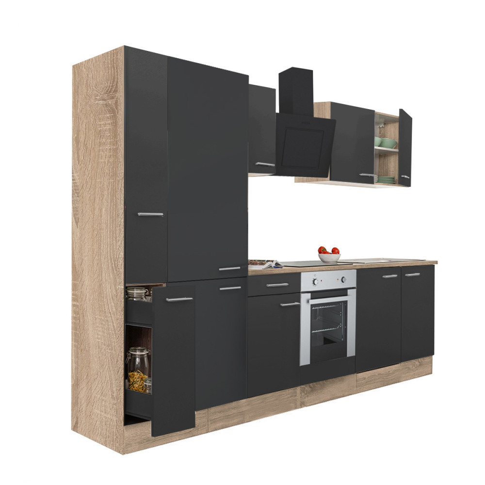 Leziter Mobilă de bucătărie Yorki 300 cu cuptor inferior și rafturi Mobalis Homvera