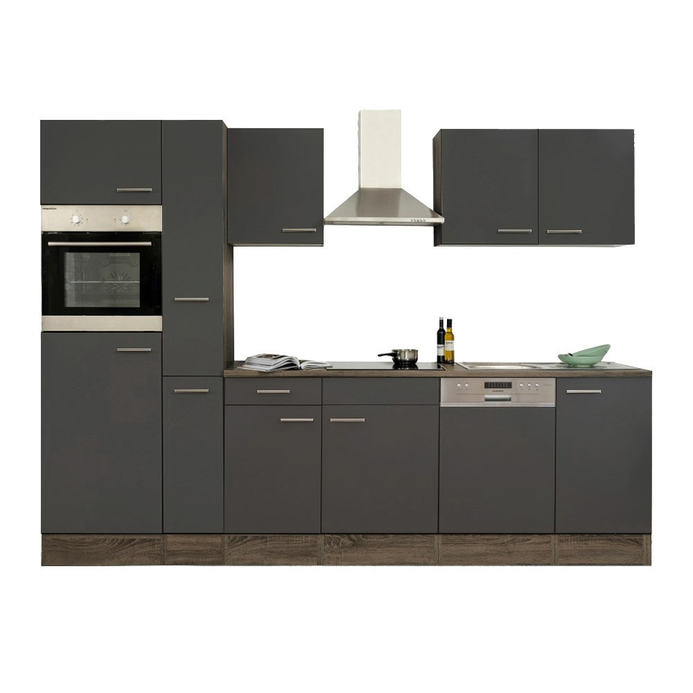 Leziter Mobilă de bucătărie Yorki 310 cu cuptor și cuptor cu microunde Mobalis Homvera