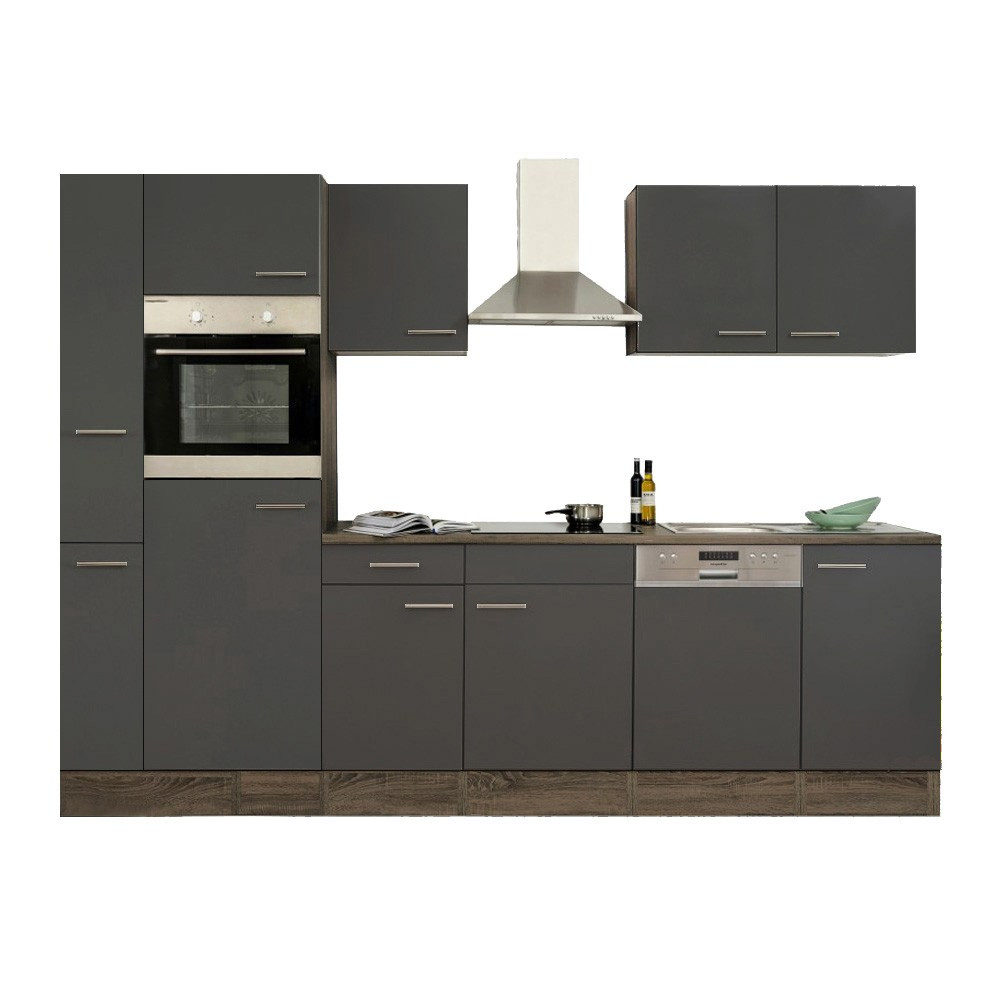 Leziter Mobilă de bucătărie Yorki 310 cu cuptor și cuptor cu microunde Mobalis Homvera