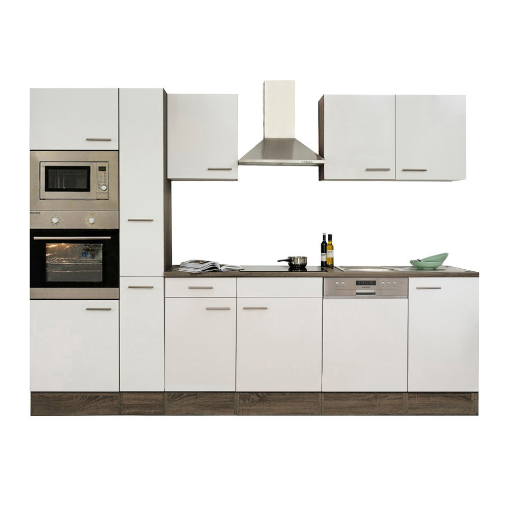 Leziter Mobilă de bucătărie Yorki 310 cu cuptor și cuptor cu microunde Mobalis Homvera